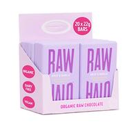 Vegan Chocolate Bar - Raw Halo - Mylk & Vanilla - 20 x 22g Snack Size Bars - Organic, Dairy & Gluten Free