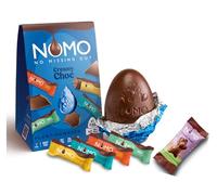 Vegan Chocolate Easter Egg with Choc Bar and Chocolate Bunny by NOMO - Dairy Free - Gluten Free - Egg Free - Nuts Free (CREAMY CHOCOLATE FLAVOUR)