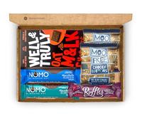 Vegan Chocolate Gift Box, Letterbox Chocolate Hamper for Vegans, Includes NOMO, Moo Free, Well & Truly, Dairy-Free, Gluten-Free Chocolate Selection, Vegan Birthday, Thank You gift