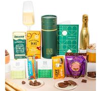 Vegan Chocolate Gift Box with Truffles & Hot Chocolate Set, Gift Hamper For Her, Thinking of You Vegan Hamper Plus Prosecco by EDEN & CO