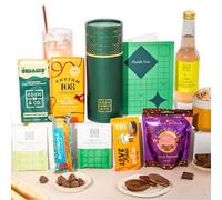 Vegan Chocolate Gift Box with Truffles & Hot Chocolate Set, Thank You Gift Hamper For Her, Vegan Hamper Plus Non-Alcoholic Mocktail by EDEN & CO
