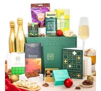 Vegan Chocolate Gifts Hamper with Truffles & Hot Chocolate Set, Christmas Presents for Her Plus 1 Prosecco by EDEN & CO