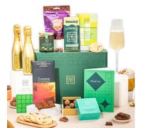 Vegan Chocolate Gifts Hamper with Truffles & Hot Chocolate Set, Thank You Gift Hamper For Her Plus 1 Prosecco by EDEN & CO