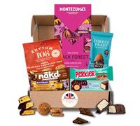 Vegan Chocolate Hamper with 7 Premium Treats Gift Box - Vegan Dairy Free Chocolates, Bars & Snacks - Lactose Free Chocolate Gifts for Women & Men by The Great British Kitchen