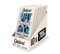 Vegan Chocolate - Ombar Oat M'lk Smooth & Creamy (70g x 10 Bars), Organic Fair Trade, Dairy Free and Gluten Free Sustainable Oat Milk Chocolate