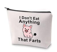 Vegan Cosmetic Bag Vegetarian Survival Kit I Don't Eat Anything That Farts Makeup Bag Animal Lover Gift Vegan Gift (Farts)