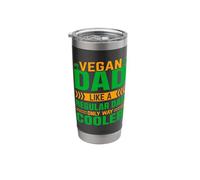 Vegan Dad Like A Regular Dad Only Way Cooler - Vegetarian Stainless Steel Insulated Tumbler