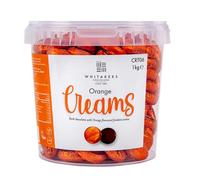 Vegan Dark Chocolate Fondant Creams | Gluten Free & Vegetarian Foil Individual Wrapped Chocolates Perfect Christmas Stocking Fillers, Office Treats, Birthday & Visitor Snacks (1kg, Orange)