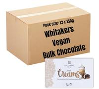 Vegan Dark Chocolate Irish Cream Fondant Creams 12x150g Gluten Free & Vegetarian | Luxury Irish Cream Chocolates | Perfect Christmas Stocking Fillers, Birthday Gifts, Office, Visitor & Customer Treats