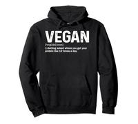 Vegan Definition Funny Vegan Meme For Men & Women - Vegan Pullover Hoodie