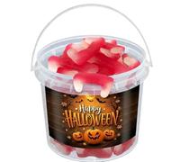 Vegan Dracula Teeth Sweets 1kg Gift Tub - Gummy Jelly Candy, Spooky Halloween Party Sweets, Pick & Mix Candy & Seasonal Gifts
