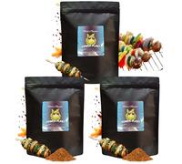 Vegan Dry Rub Seasoning Gift Set | 3 x 50g Plant-Based BBQ Rubs & Spices | Ideal for Grilling, Roasting, Smoking | BBQ Spice Kit, Food Seasoning Mix, Marinades & Rub Set | By House Of Flavour