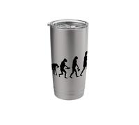 Vegan Evolution Gift Cow Pig Plant Based Nutrition Green Stainless Steel Insulated Tumbler