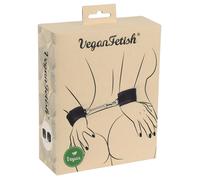 Vegan Fetish - Short Chain Handcuffs (Black)
