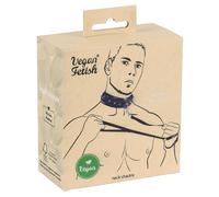 Vegan Fetish - Studded Collar with Leash (Black)