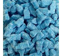 Vegan Fizzy Blue Bottles LARGE RETAIL Sweet Shop Jar by The Gourmet Sweet Company