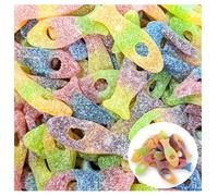 Vegan Fizzy Funky Freaky Fish Pick n Mix Colourful Sweets - Vegan, Gluten-Free Fruity Sour Candy for Parties and Gifts (1Kg, Funky Fizzy Fish Sweets)