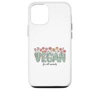 Vegan for All Animals, Animal Rights Advocate, Cute Flowers Case for iPhone 12/12 Pro