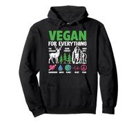 Vegan For Everything The Animals Rain Forest Wild Life Compa Pullover Hoodie
