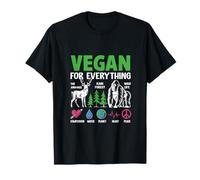 Vegan for Everything The Animals Rain Forest Wild Life Compa T-Shirt