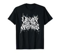 Vegan for The Animals Black Metal Heavy Metal Goth Logo T-Shirt