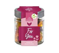 Vegan For You Fruit Gummies, 20% Variety Fruit Juices, Vegan, No Artificial Colours and Flavour Enhancers, Gluten and Lactose Free, Beautiful Gift for Vegans and Vegetarians