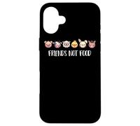 Vegan Friends Not Food Gift Animal Rights Veggie Food Trend Case for iPhone 16 Plus