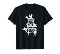 Vegan Friends Not Food tee. Perfect vegan activist clothing T-Shirt
