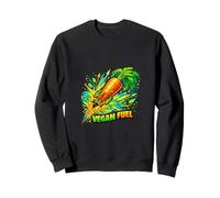 Vegan Fuel Carrot Rocket Plant Power Concept Sweatshirt