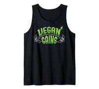 Vegan Gains Muscles Bodybuilder Tank Top