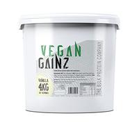 Vegan Gainz 4kg - Plant Based Protein Powder - Weight Gainer- 32 Servings & 30g Protein Per Serving - The Bulk Protein Company (Vanilla)