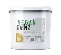 Vegan Gainz 4kg - Plant Based Protein Powder - Weight Gainer- 32 Servings & 30g Protein Per Serving - The Bulk Protein Company (Salted Caramel)