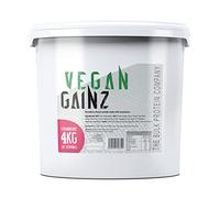 Vegan Gainz 4kg - Plant Based Protein Powder - Weight Gainer- 32 Servings & 30g Protein Per Serving - The Bulk Protein Company (Strawberry)