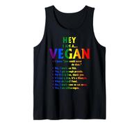 Vegan Gay Pride LGBTQ Hey I'm A Vegan Tank Top