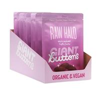 Vegan Giant Chocolate Buttons - Raw Halo - Truffle Centres - 8 x 90g Pouches - Organic, Dairy Free, Gluten Free (Mylk & Hazelnut Truffle)