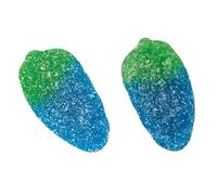 Vegan Giant Sour Blue Raspberries 3kg | Fizzy Sugar-Coated Jelly Sweets | Sour Raspberry Flavour | Bulk Party Pick & Mix