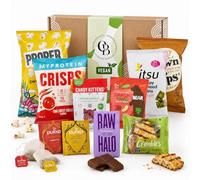 Vegan Hamper Snack Box - Luxury Sweets, Vegan Gifts Chocolate & Snack Hamper, Gift Box for Men & Women - Includes 12 Items Sweet Treats, Vegetarian Gift Hamper Sharing Box