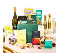 Vegan Hamper with Truffles & Hot Chocolate Set, Perfect Family Hamper for Sharing, New Baby Gift Hamper for Mum by EDEN & CO - Plus 2 Prosecco