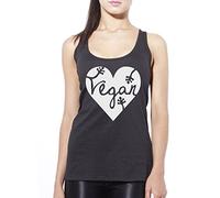 Vegan Heart Women's Vest - black Medium