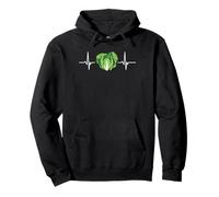 Vegan Heartbeat Keto Vegetarian Gardeners Veggie Lovers Pullover Hoodie