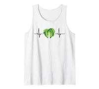 Vegan Heartbeat Keto Vegetarian Gardeners Veggie Lovers Tank Top