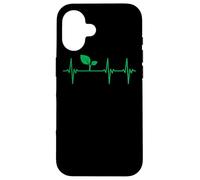 Vegan Heartbeat Lifeline Plant Based Nutrition Gift Food Case for iPhone 16