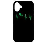 Vegan Heartbeat Lifeline Plant Based Nutrition Gift Food Case for iPhone 16 Plus
