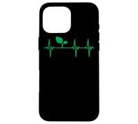 Vegan Heartbeat Lifeline Plant Based Nutrition Gift Food Case for iPhone 16 Pro Max
