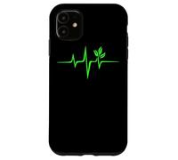 Vegan Heartbeat Vegan Lifestyle Veganism Plant Tree Gift Case for iPhone 11