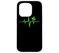 Vegan Heartbeat Vegan Lifestyle Veganism Plant Tree Gift Case for iPhone 15 Pro