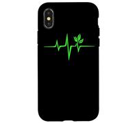 Vegan Heartbeat Vegan Lifestyle Veganism Plant Tree Gift Case for iPhone X/XS