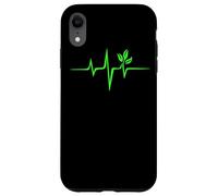 Vegan Heartbeat Vegan Lifestyle Veganism Plant Tree Gift Case for iPhone XR