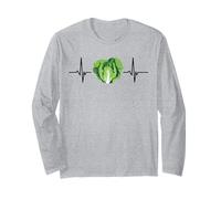 Vegan Heartbeat Vegetarian Keto Veggie Lovers Long Sleeve T-Shirt
