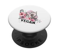 Vegan, I Don't Eat My Friends -Animal Vegetarian World Peace PopSockets Adhesive PopGrip